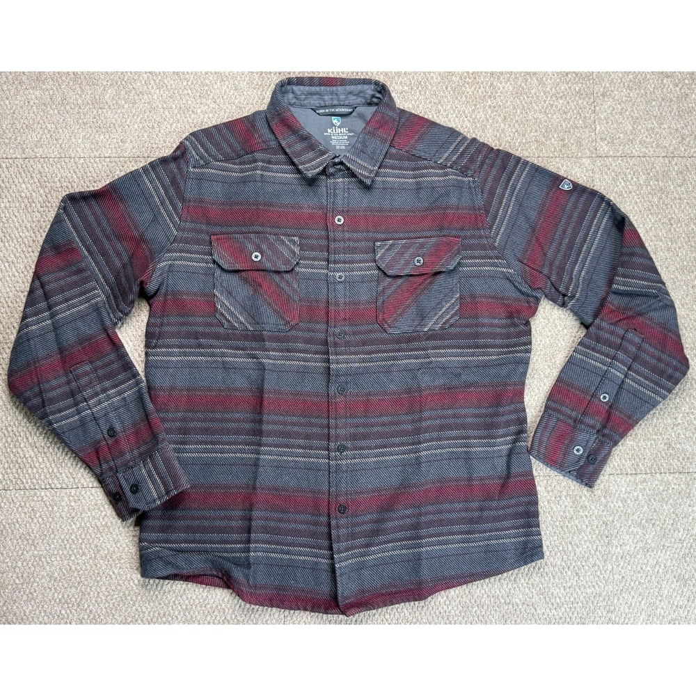 Kuhl Men's‎ Heavy Weight Button Up Long Sleeve Flannel Shirt Size Medium